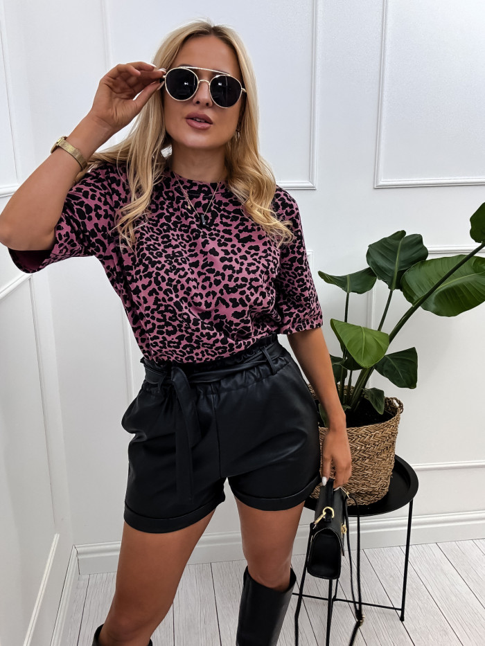 LEOPARD - T-SHIRT W PANTERKE JAGODA 7