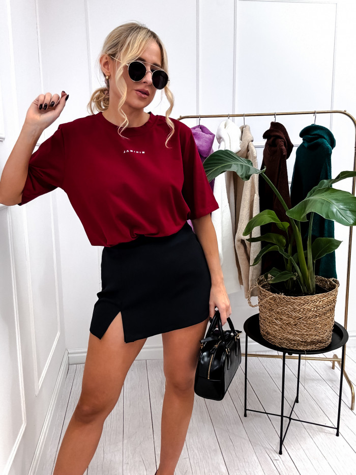 T-SHIRT MINIMAL BORDO 5