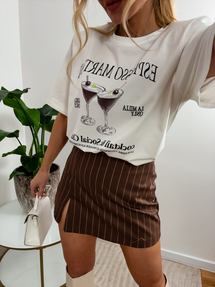 T-SHIRT MARTINI BIAŁY PREMIUM 8