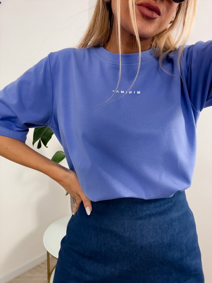 T-SHIRT MINIMAL BABY BLUE 7