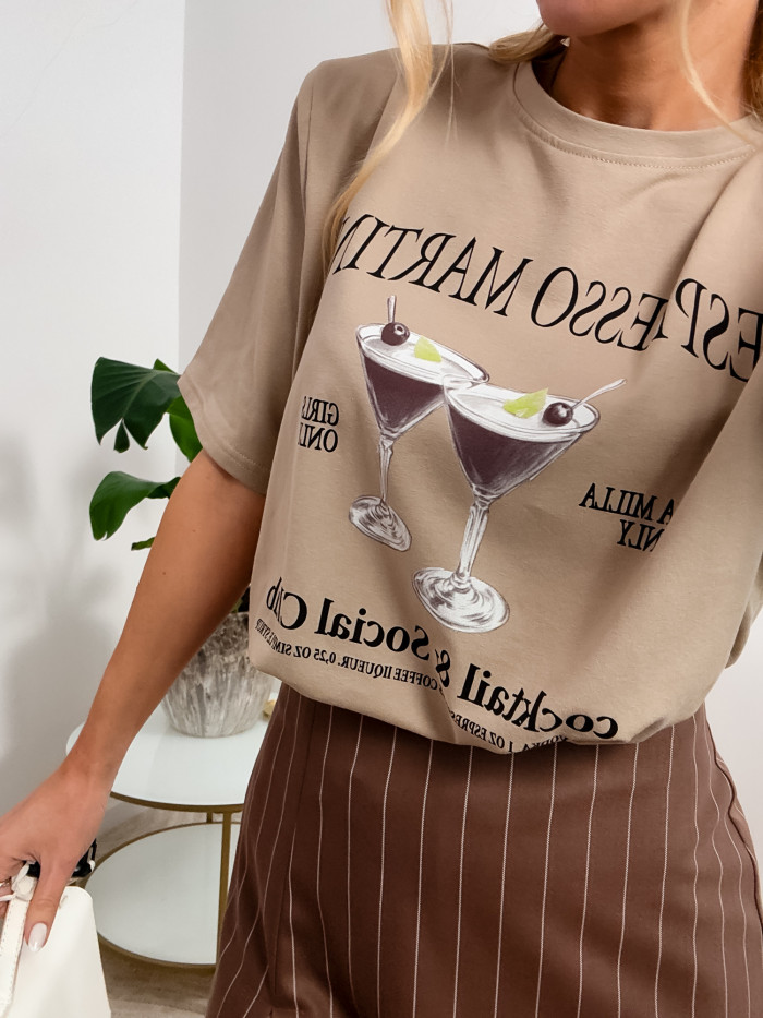 T-SHIRT MARTINI CAPPUCINO PREMIUM