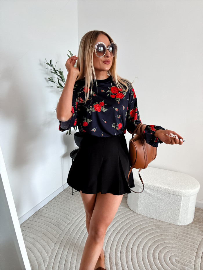 T-SHIRT ROSES CZARNY 4