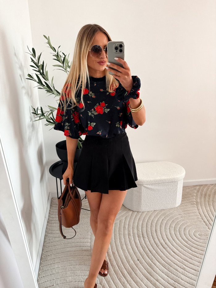 T-SHIRT ROSES CZARNY 7