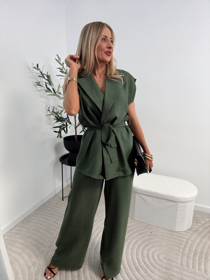 MALIBU- KOMPLET DWUCZĘŚCIOWY 85% VISCOZA KHAKI 6