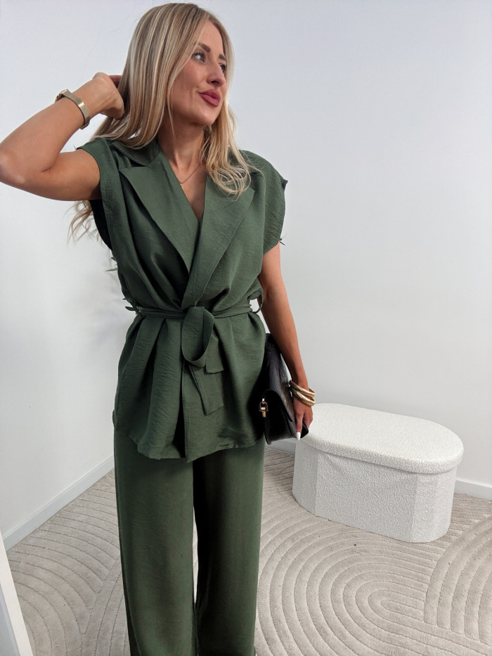 MALIBU- KOMPLET DWUCZĘŚCIOWY 85% VISCOZA KHAKI 8