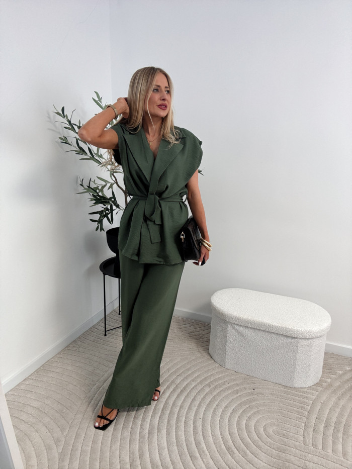 MALIBU- KOMPLET DWUCZĘŚCIOWY 85% VISCOZA KHAKI 9