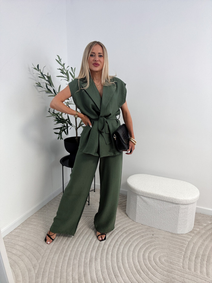 MALIBU- KOMPLET DWUCZĘŚCIOWY 85% VISCOZA KHAKI 11