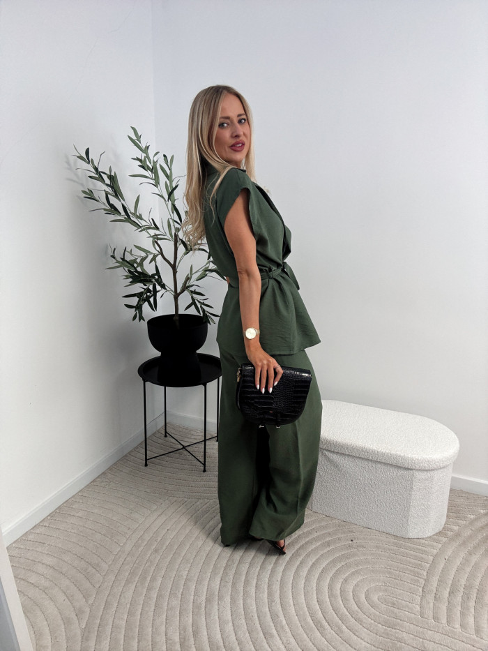 MALIBU- KOMPLET DWUCZĘŚCIOWY 85% VISCOZA KHAKI 13