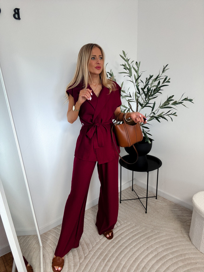 MALIBU- KOMPLET DWUCZĘŚCIOWY 85% VISCOZA BORDO 4