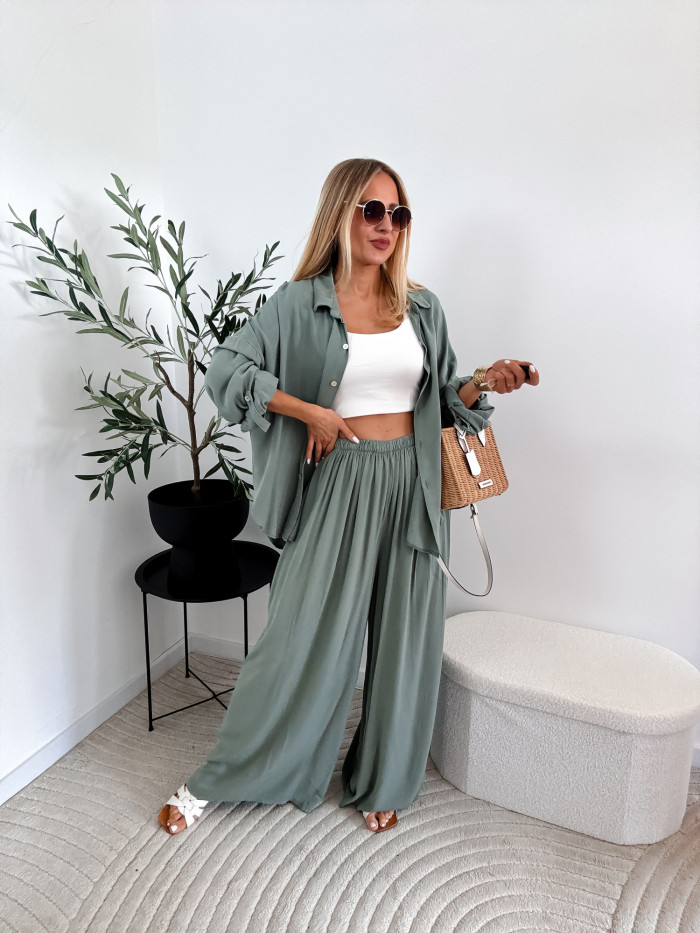 PALERMO-KOMPLET DWUCZĘŚCIOWY Z WIZKOZA KHAKI 8