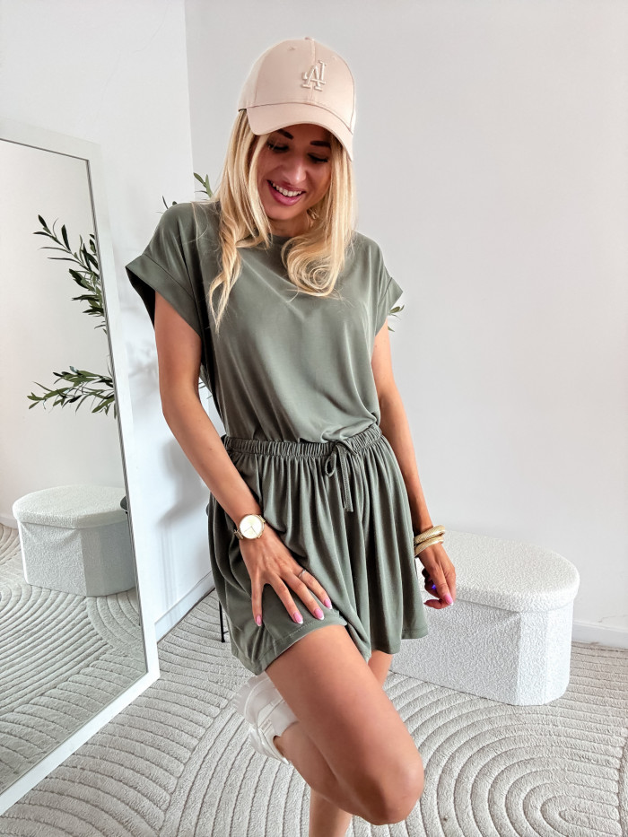 IBIZA -KOMPLET DWUCZĘŚCIOWY 60% VISCOZA KHAKI 4