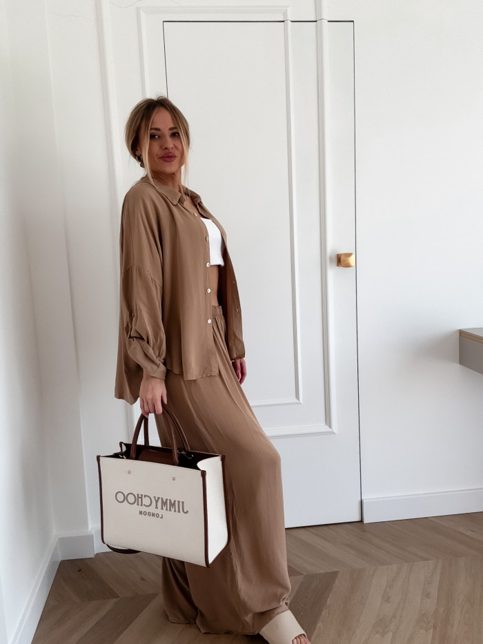 PALERMO -KOMPLET DWUCZĘŚCIOWY Z WISKOZA CAMEL 3