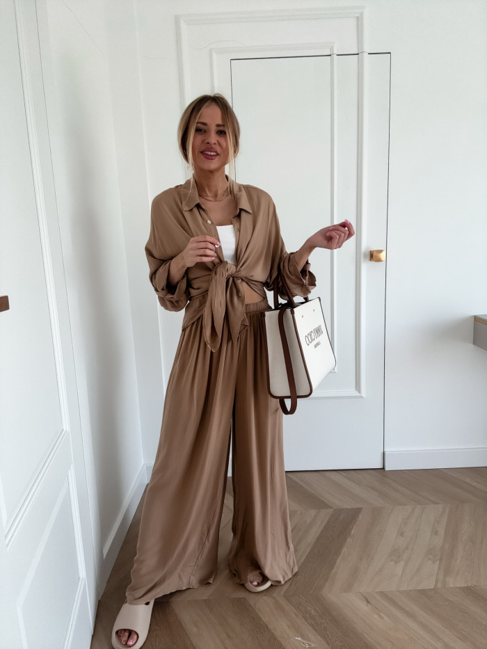 PALERMO -KOMPLET DWUCZĘŚCIOWY Z WISKOZA CAMEL 6