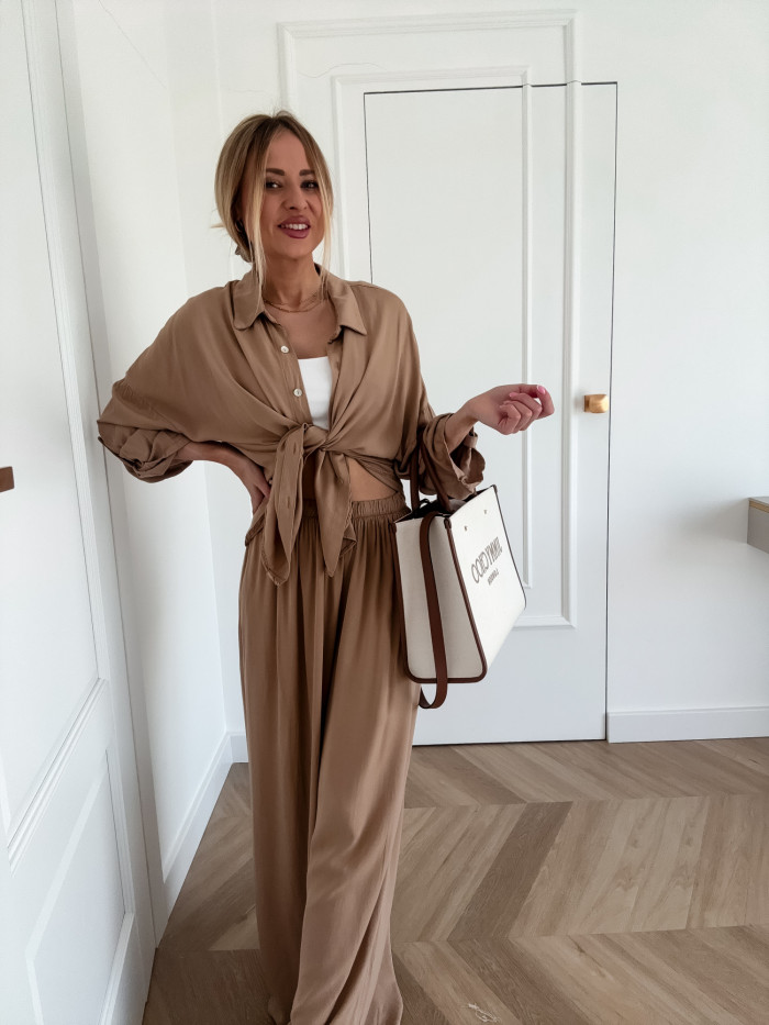 PALERMO -KOMPLET DWUCZĘŚCIOWY Z WISKOZA CAMEL 7