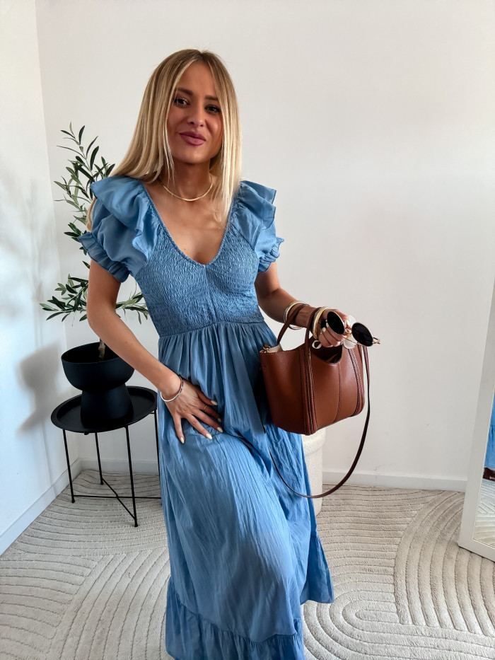 KONSTANCJA -SUKIENKA 100% VISCOZA JEANS 11