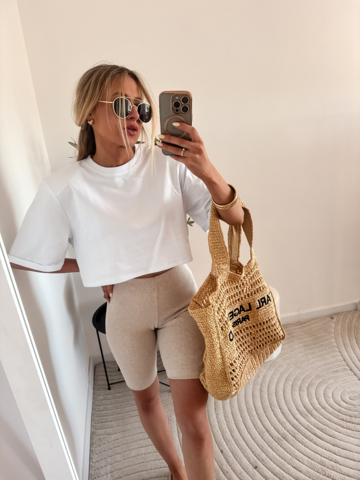 MISSY - KOLARKI 95% BAWEŁNA MELANŻOWY BEŻ 2
