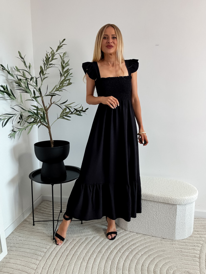 ROZALIA-SUKIENKA MAXI 90% VISCOZA CZARNA 5