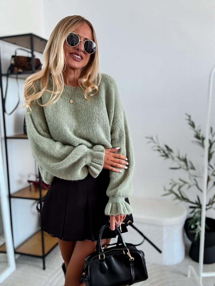 CANDY- SWETER BABY ALPAKA PISTACJA 2