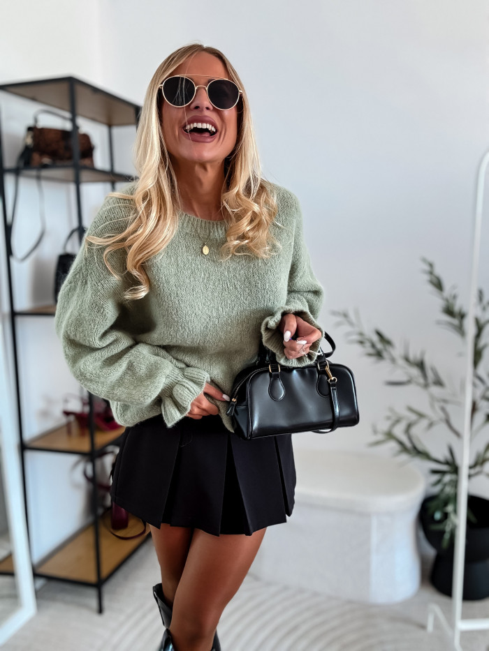CANDY- SWETER BABY ALPAKA PISTACJA