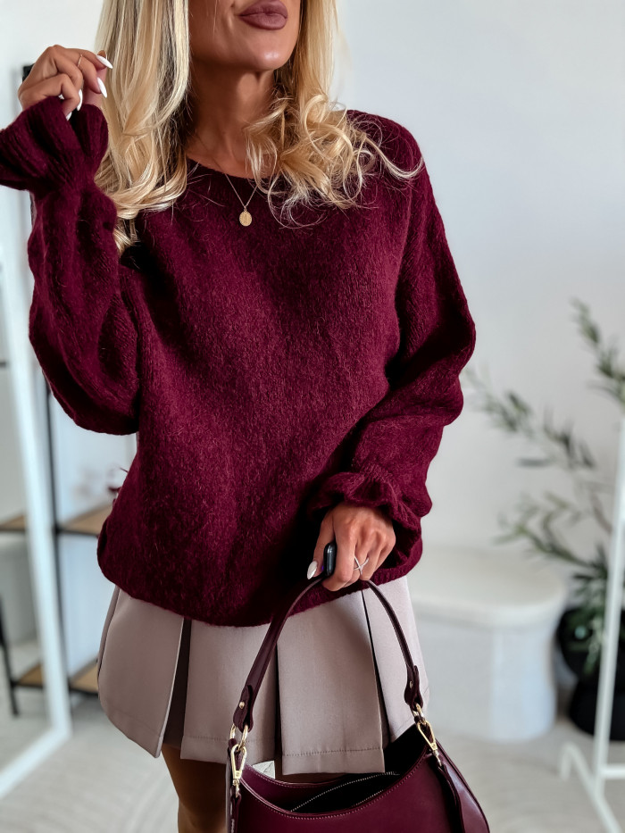 CANDY- SWETER BABY ALPAKA BORDO 17