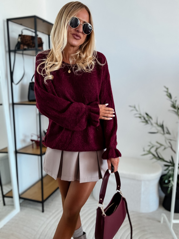 CANDY- SWETER BABY ALPAKA BORDO 13