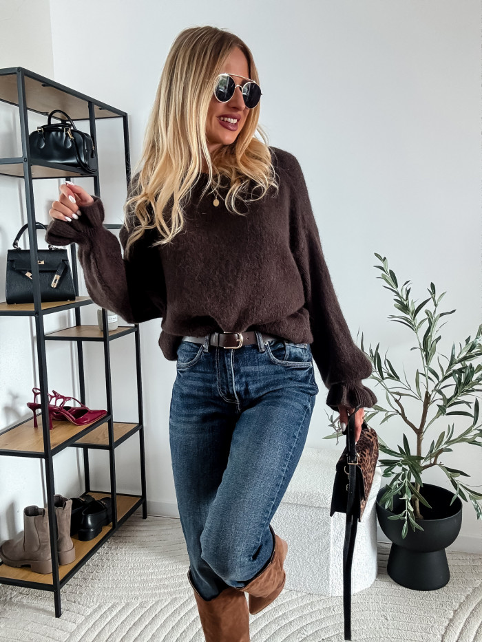 CANDY- SWETER BABY ALPAKA CZEKOLADA 6